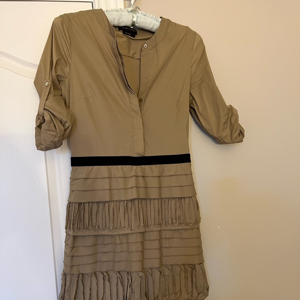 BCBGMaxAzria Khaki dress